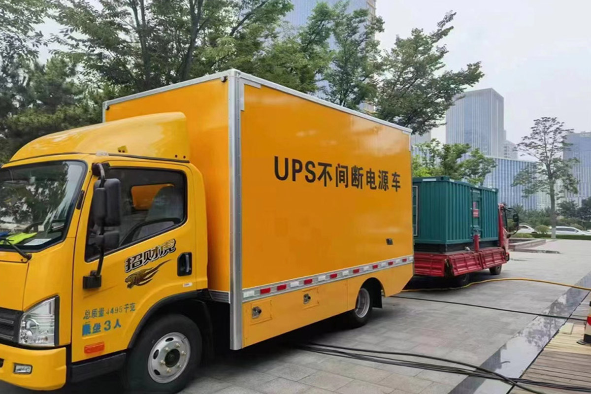 梅江发电机租赁施工现场
